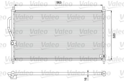 Condenser, air conditioning VALEO 818070