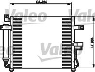 Condenser, air conditioning VALEO 818073