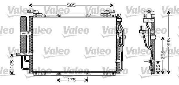 VALEO 818075 Condenser, air conditioning