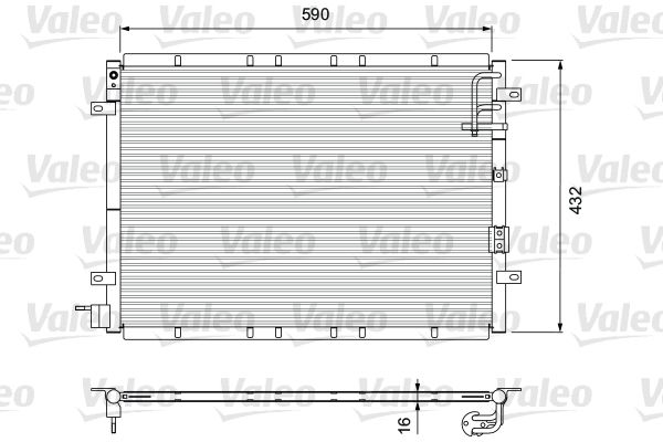 VALEO 818080 Condenser, air conditioning