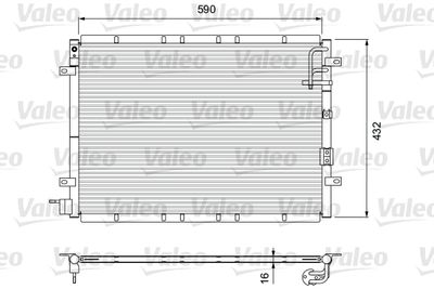 Condenser, air conditioning VALEO 818080