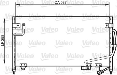 Condenser, air conditioning VALEO 818084