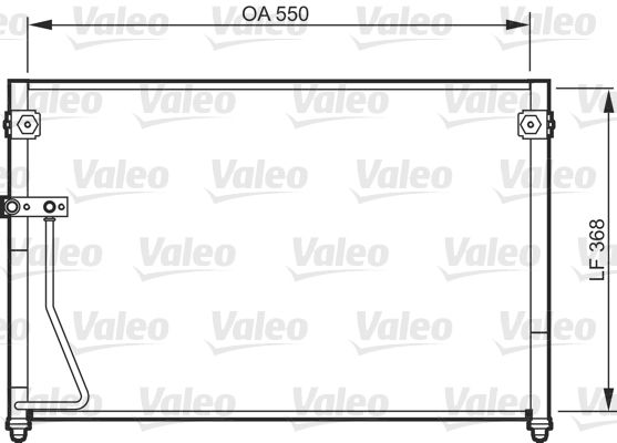 VALEO 818085 Condenser, air conditioning