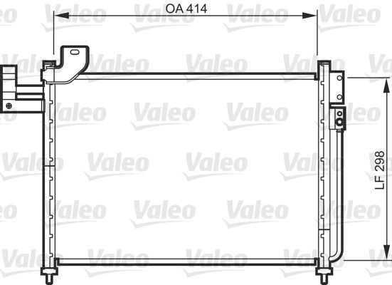 VALEO 818088 Condenser, air conditioning