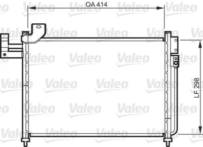 Condenser, air conditioning VALEO 818088
