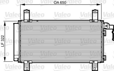 Condenser, air conditioning VALEO 818090