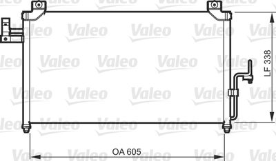 Condenser, air conditioning VALEO 818092