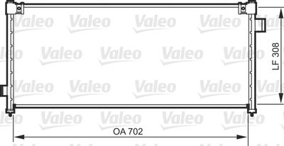 Condenser, air conditioning VALEO 818101