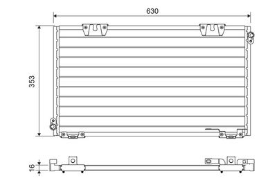 Condenser, air conditioning VALEO 818104