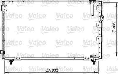 Condenser, air conditioning VALEO 818105