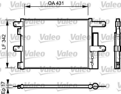 VALEO 818116 Condenser, air conditioning