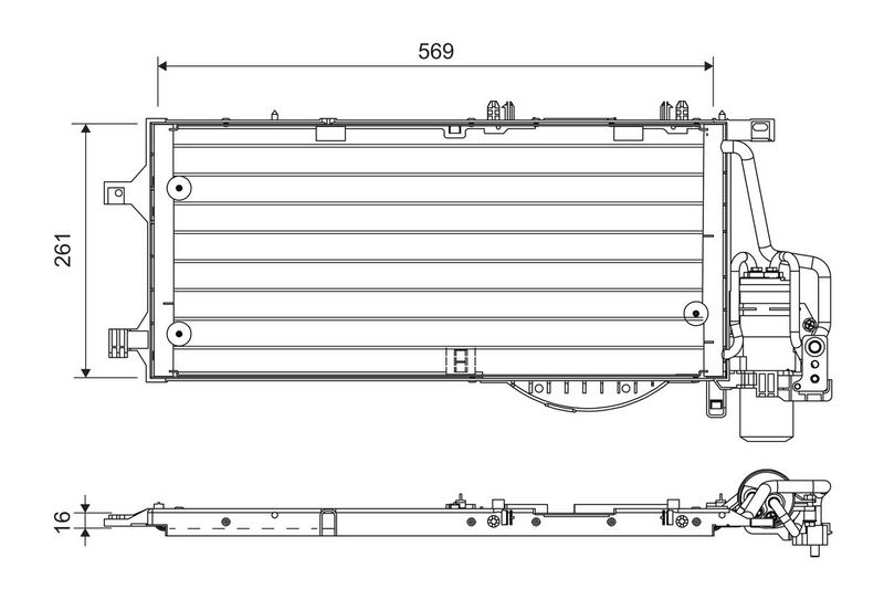 VALEO 818118 Condenser, air conditioning