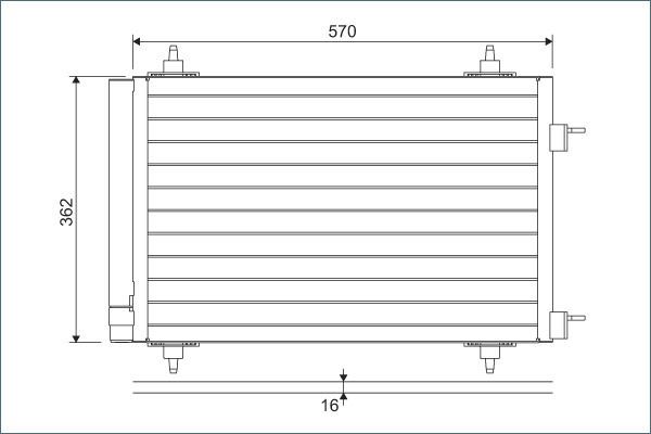 VALEO 818170 Condenser, air conditioning