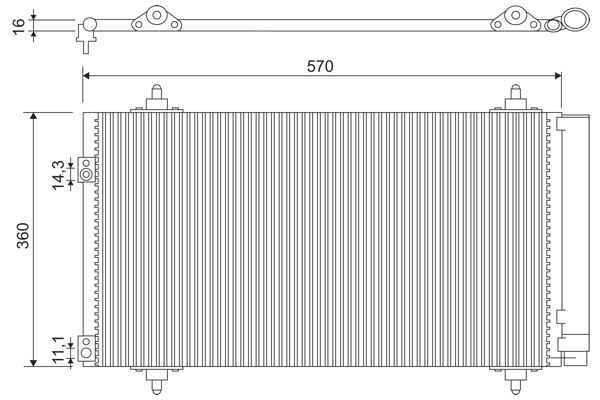 VALEO 818171 Condenser, air conditioning