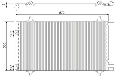 Condenser, air conditioning VALEO 818171