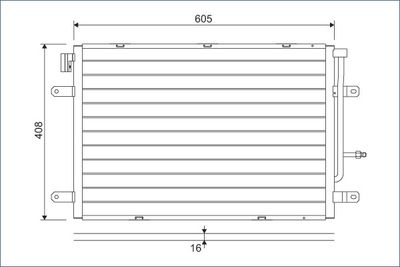Condenser, air conditioning VALEO 818190