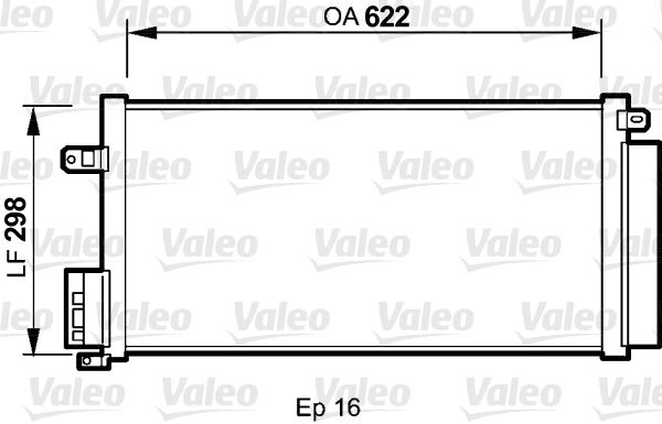 VALEO 818192 Condenser, air conditioning