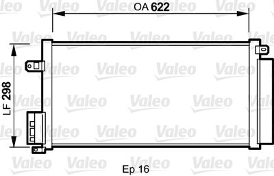 Condenser, air conditioning VALEO 818192