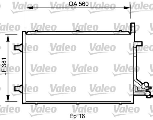 VALEO 818194 Condenser, air conditioning