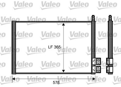 Condenser, air conditioning VALEO 818195