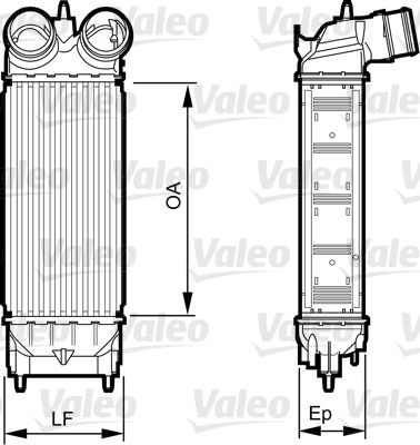 Charge Air Cooler VALEO 818227