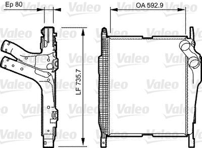 Charge Air Cooler VALEO 818230