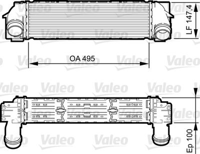 Charge Air Cooler VALEO 818253