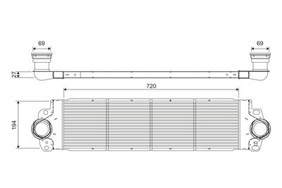 Charge Air Cooler VALEO 818272