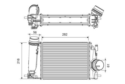 Charge Air Cooler VALEO 818293