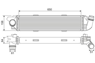 Charge Air Cooler VALEO 818299