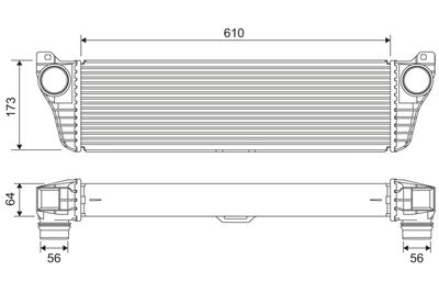 Charge Air Cooler VALEO 818322