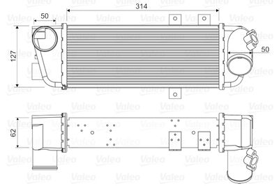 Charge Air Cooler VALEO 818333