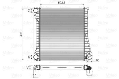 Charge Air Cooler VALEO 818346