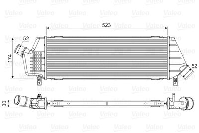 Charge Air Cooler VALEO 818354