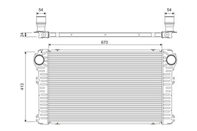 Charge Air Cooler VALEO 818363