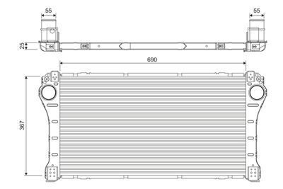 Charge Air Cooler VALEO 818364
