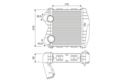 Charge Air Cooler VALEO 818366