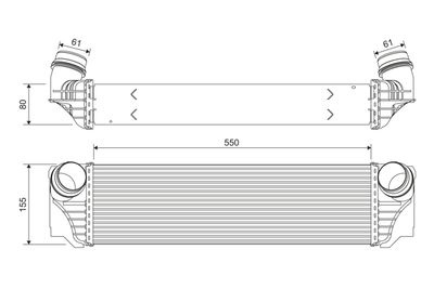 Charge Air Cooler VALEO 818367