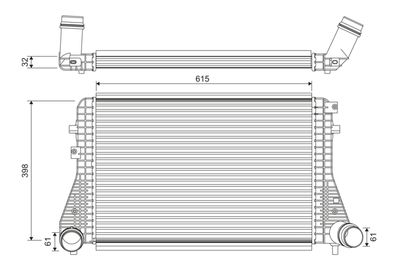 Charge Air Cooler VALEO 818372