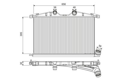 Charge Air Cooler VALEO 818374