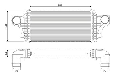 Charge Air Cooler VALEO 818377