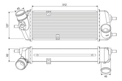 Charge Air Cooler VALEO 818383