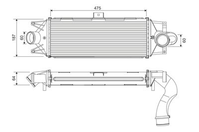 Charge Air Cooler VALEO 818390