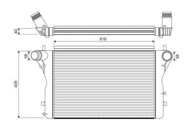 Charge Air Cooler VALEO 818391