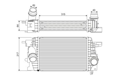 Charge Air Cooler VALEO 818399