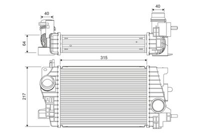 Charge Air Cooler VALEO 818537