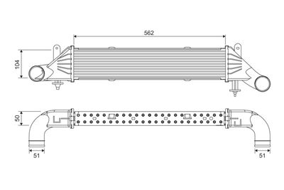 Charge Air Cooler VALEO 818540