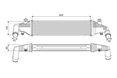 Charge Air Cooler VALEO 818542