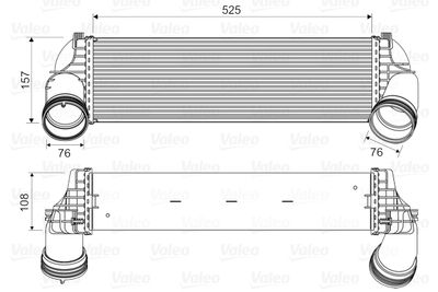 Charge Air Cooler VALEO 818562