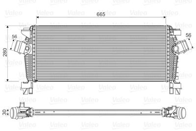 Charge Air Cooler VALEO 818566